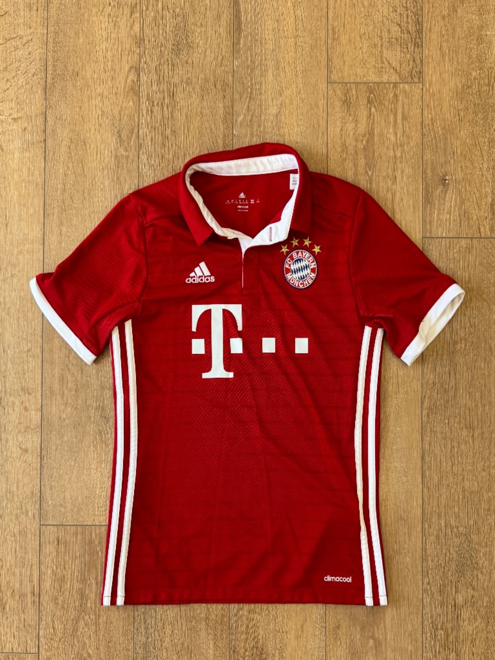 FC Bayern Munich 2015 2016 Home Jersey Youth Medium Adidas Climacool